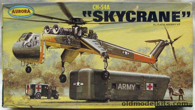Aurora 1/72 Sikorsky CH-54A Skycrane, 499-200 plastic model kit